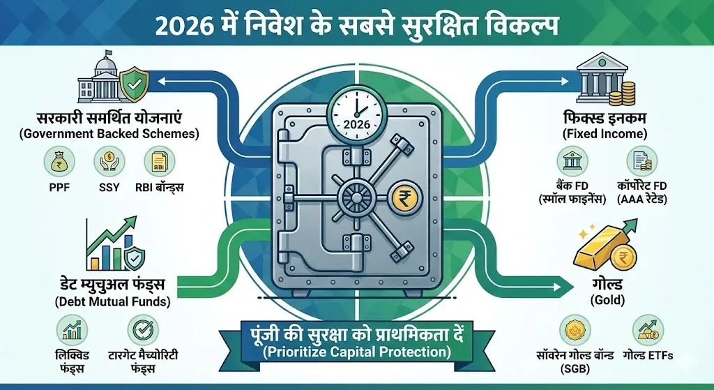 2026 में निवेश के सबसे सुरक्षित विकल्प